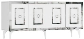 Szafka Karya White and Silver