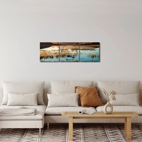 Obraz - Lac Guichard (z zegarem) (90x30 cm)