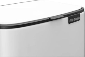 Biały stalowy kosz na śmieci z pedałem 7 l Bo – Brabantia