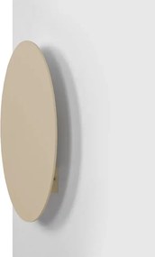 Kinkiet metalowe koło 30 cm nowoczesny beżowy C0-L35