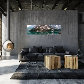 Obraz górskiego jeziora (170x50 cm)