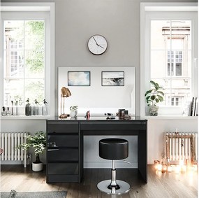 Stół o jamierze antracyt 120x55x75 sherry