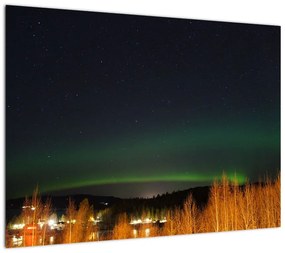 Obraz zorzy polarnej (70x50 cm)