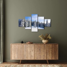 Obraz - Zima w lasach (125x70 cm)