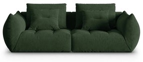 Ciemnozielona sofa 232 cm Bloom – Micadoni Home