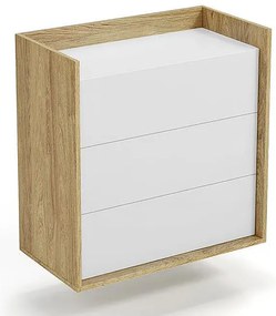 Komoda modułowa hikora + biel alpejska H3-H36