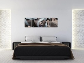 Obraz kobiety ze wstążką (170x50 cm)