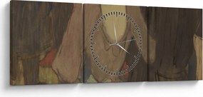 Obraz - Henri de Toulouse-Lautrec, La Goulue and Her Sister, reprodukcje (z zegarem) (90x30 cm)