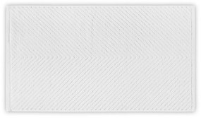 Biały bawełniany ręcznik 71x40 cm Chevron – Foutastic