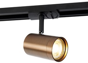 Nowoczesny reflektor szynowy jednofazowy ciemny brąz - Jeana