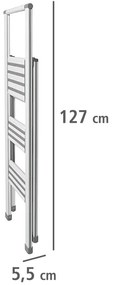 Aluminiowa drabina, 3-stopniowa, WENKO