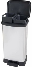 Curver Kosz na śmieci z pedałem DECO BIN, 23 + 23 l