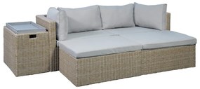 Beżowo-jasnobrązowy zestaw mebli ogrodowych Modular – Unique Furniture