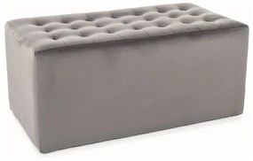 Pufa LORI 2 VELVET szara SIGNAL
