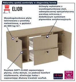 Szafka pod umywalkę w kolorze cappuccino D9-P04
