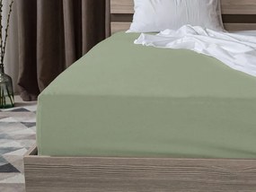 PrzytulneMieszkanie.pl Prześcieradło jersey jasnozielone 90 x 200 cm
