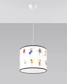 Lampa wisząca WRÓŻKI 30 biała SOLLUX  LIGHTING