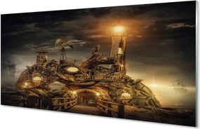 Panel nad Blat Kuchenny Latarnia i Statek w Obłokach