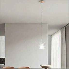 Ondaluce - Żyrandol na linkach THELMA 3xE27/15W/230V śr. 19,5 cm złoty/przezroczysty