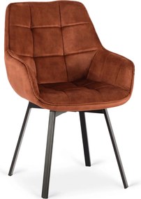 Pikowane krzesło obrotowe z lamówką Luna