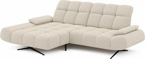 Elegancki narożnik MORENO S z funkcją w tkaninie ARAGON 03 WERSAL
