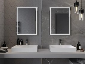 Mexen Taco lustro łazienkowe podświetlane 60 x 80 cm, LED 6000K, antypara - 9805-060-080-611-00