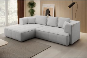 Narożnik ALBIO S Lewostronny z elektryczną regulacją siedziska, funkcja spania, wolnostojący w tkaninie EDEN 17 WERSAL