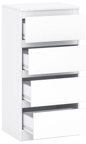 Komoda 4s do sypialni garderoby salonu kolor biały 55 cm