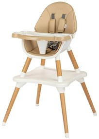 New Baby Krzesło do jadalni Grace 3w1 beżowe, 61 x101 x 61 cm