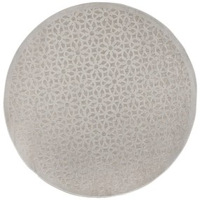 Szary okrągły dywan odpowiedni na zewnątrz ø 160 cm Argento – Flair Rugs
