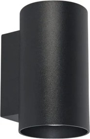 Inteligentna lampa ścienna o nowoczesnym wyglądzie czarna z 2 żarówkami Wifi GU10 - Sandy