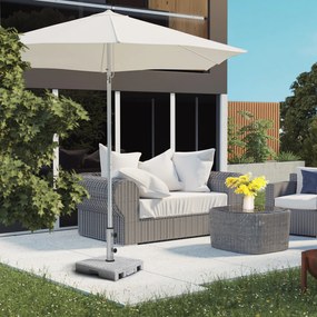 Outsunny Podstawa pod Parasol z Granitu, 28 kg, Koła, dla Masztów 32/38/48mm, Szary