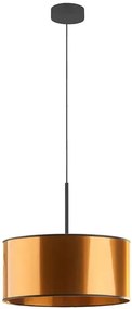 Miedziany żyrandol z okrągłym abażurem 30 cm - 3X EX871 A5-S33