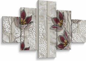 Obraz - Kwiaty dekoracyjne (125x70 cm)