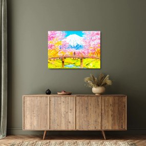 Obraz na szkle - Malowana para, akwarela (70x50 cm)