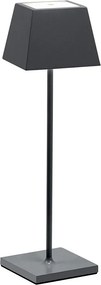 Lampa stołowa LED Siesta Grey, przenośna i ładowalna, IP54