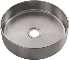 Essenox okrągła umywalka nablatowa 37.5 cm ze stali nierdzewnej - Essebagno