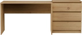 Nowoczesny komplet mebli biurko + komoda dąb artisan M6-M25
