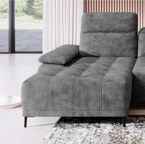 Narożnik FOCUS S z elektryczną regulacją siedziska w tkaninie Promocyjnej SALVADOR 14 WERSAL