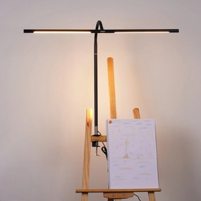 Lampa LED na biurko NOX, zacisk, pilot zdalnego sterowania