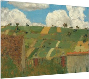 Obraz na szkle - Edouard Vuillard, Landscape of the Ile de France, reprodukcje (70x50 cm)