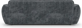 Ciemnoszara sofa z tkaniny szenilowej 250 cm Nelia Big – Ropez