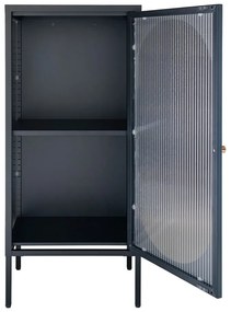 Czarna metalowa witryna 50x110 cm Adelaide – House Nordic