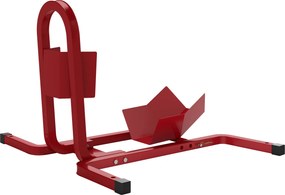 HOMCOM Podpórka do motocykli 17-21", 430-530 mm przednie koło, regulowana, metalowa, czerwona
