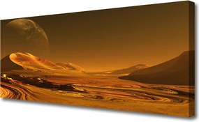 Obraz canvas na ścianę Gwieździste Niebo nad Pustynią