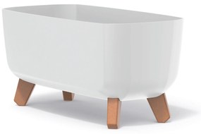 Donica ogrodowa Gracia Case 39 x 19,5 x 19 cm biały PROSPERPLAST