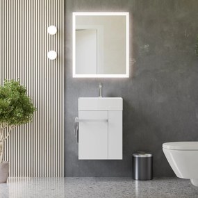 Gäste-WC Badmöbel-Set COMPACT 45 cm mit Waschbecken