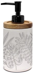 Biały ceramiczny dozownik do mydła 46 ml Amber – douceur d'intérieur