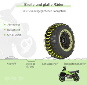 HOMCOM Jeździk dziecięcy pchacz samochód dziecięcy odpychanie się stopami światło muzyka zielony