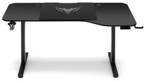 Biurko z regulacją wysokości DIABLO X-TENSIO 1600 czarne